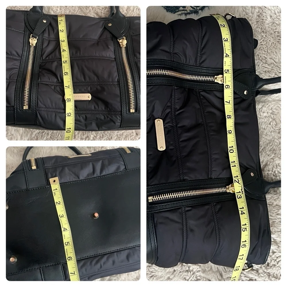 Burberry Black Quilted Nylon Baby Bag Tote - Picture 16 of 16